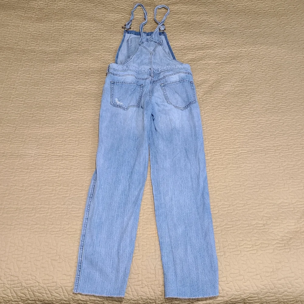 Aeropostale distressed denim overalls size S - Picture 7 of 10